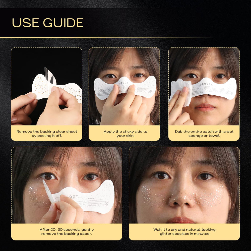 YGQQOY efecto natural de las pecas doradas complementa cualquier maquillaje.