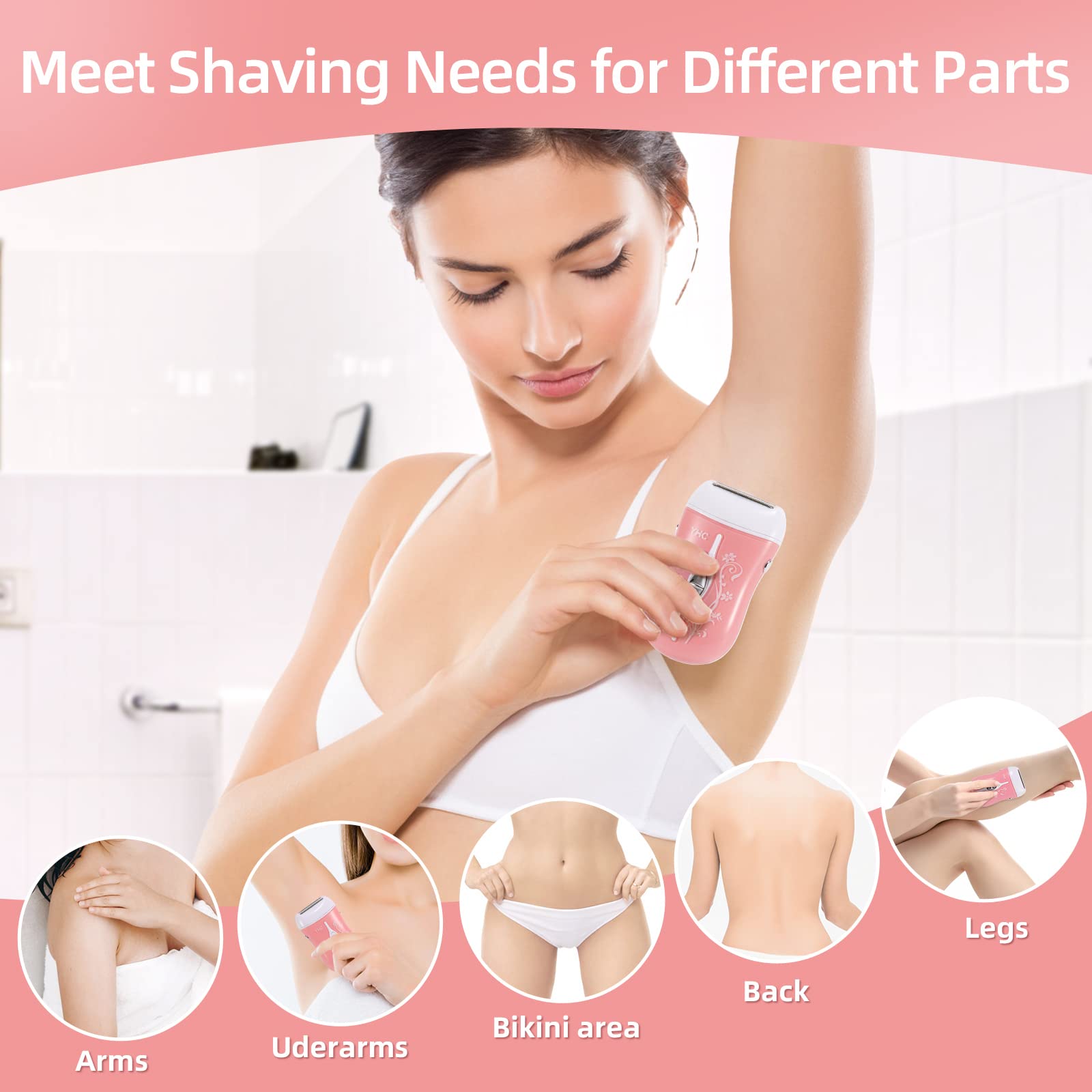 YHC razor used on legs for a smooth finish.