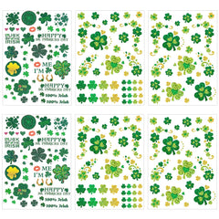 Tatuaje de trébol de Yhliua para Día de San Patricio, buena suerte.