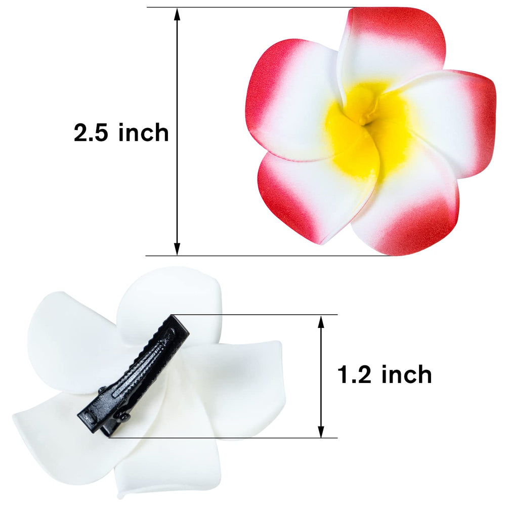Pinza de flor plumeria para cabello con diseño elegante YHmall.