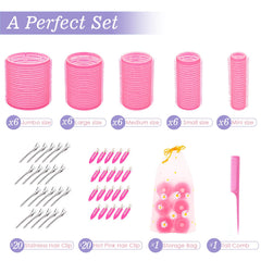 YHOVID roller clips securing curlers for quick styling