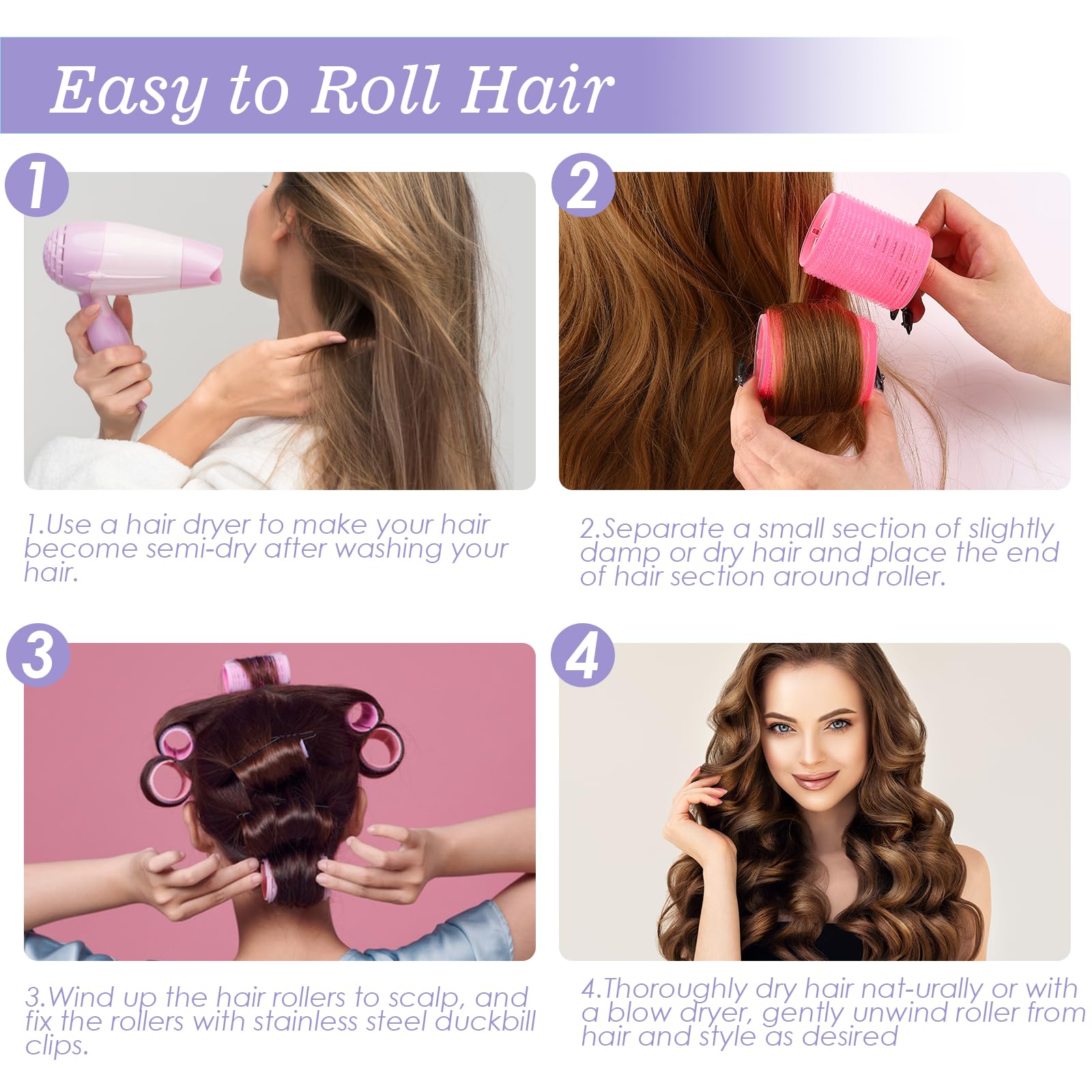 YHOVID mini 0.7-inch rollers for bangs and detailed texture