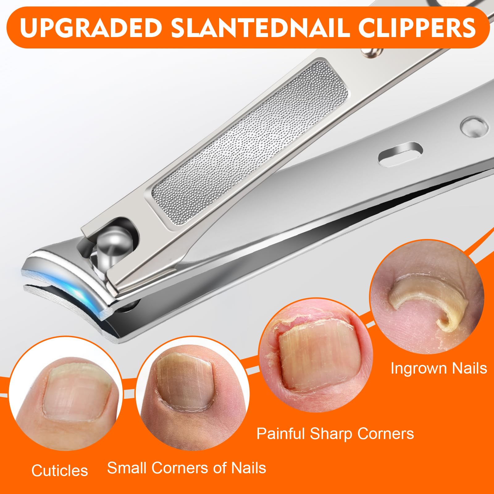 YHOVID long-handle clippers provide easy leverage for hard nails