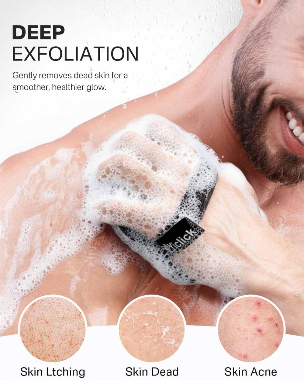 Yiclick deep-clean design stays firm in your hand