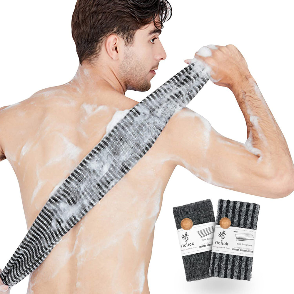 Yiclick exfoliante corporal para espalda, esponja para una limpieza suave y efectiva.