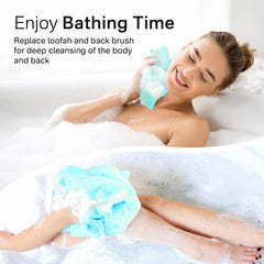 Yiclick exfoliating towels drying quickly for hygienic post-shower use.