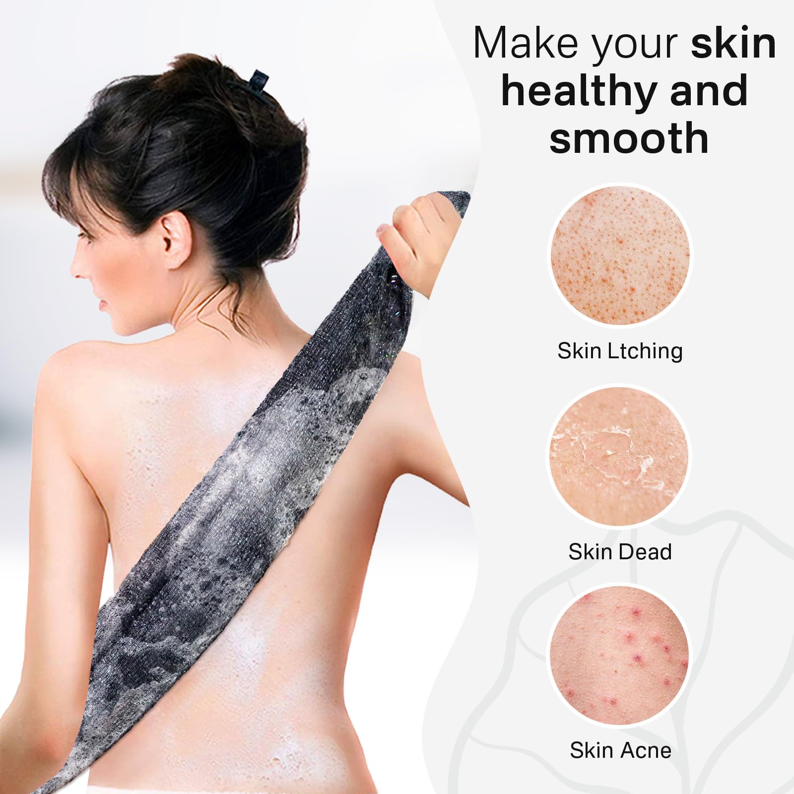 Lightweight design and quick-drying surface for simple shower routines.