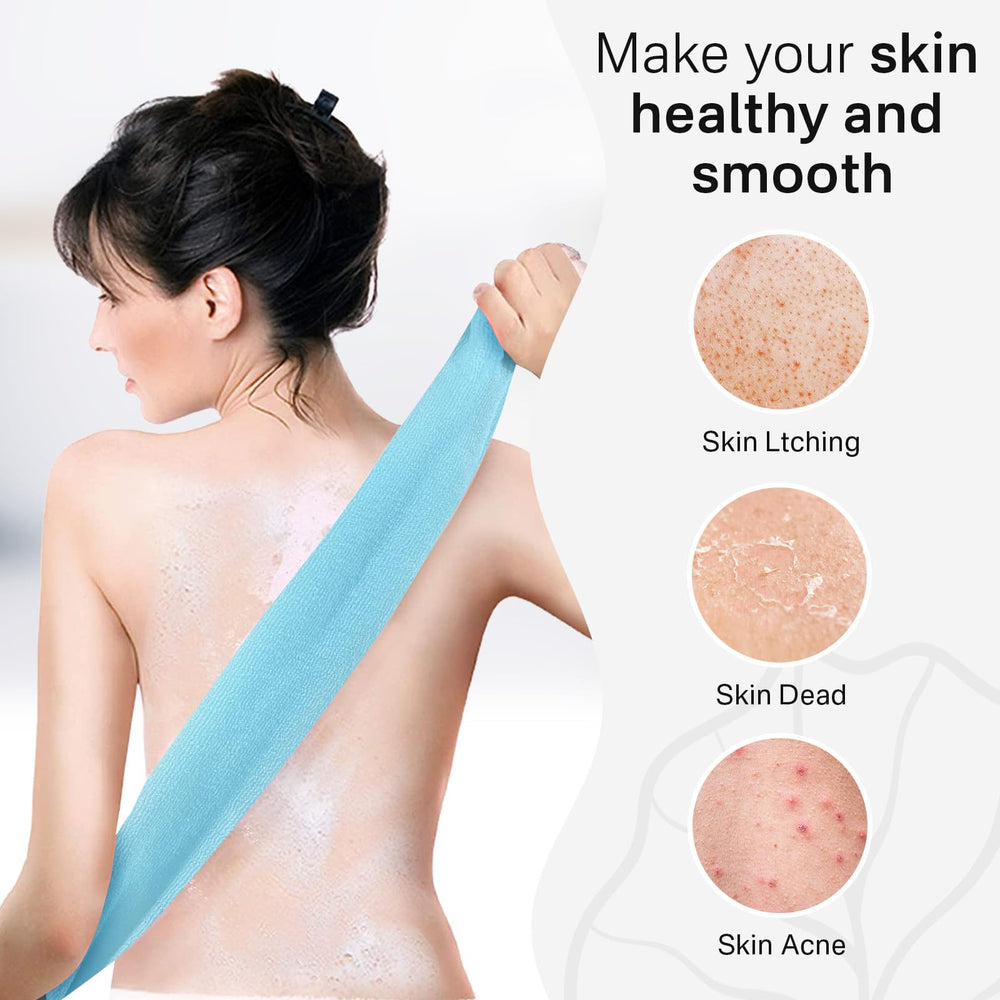 Yiclick exfoliating washcloths in travel kit ready for gym or trip.
