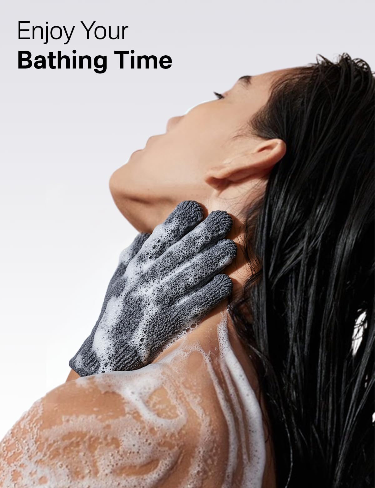 Yiclick guante exfoliante: espuma suave para limpieza diaria