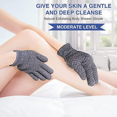 Guantes exfoliantes Yiclick, exfoliación suave y eficiente con tu gel de ducha favorito