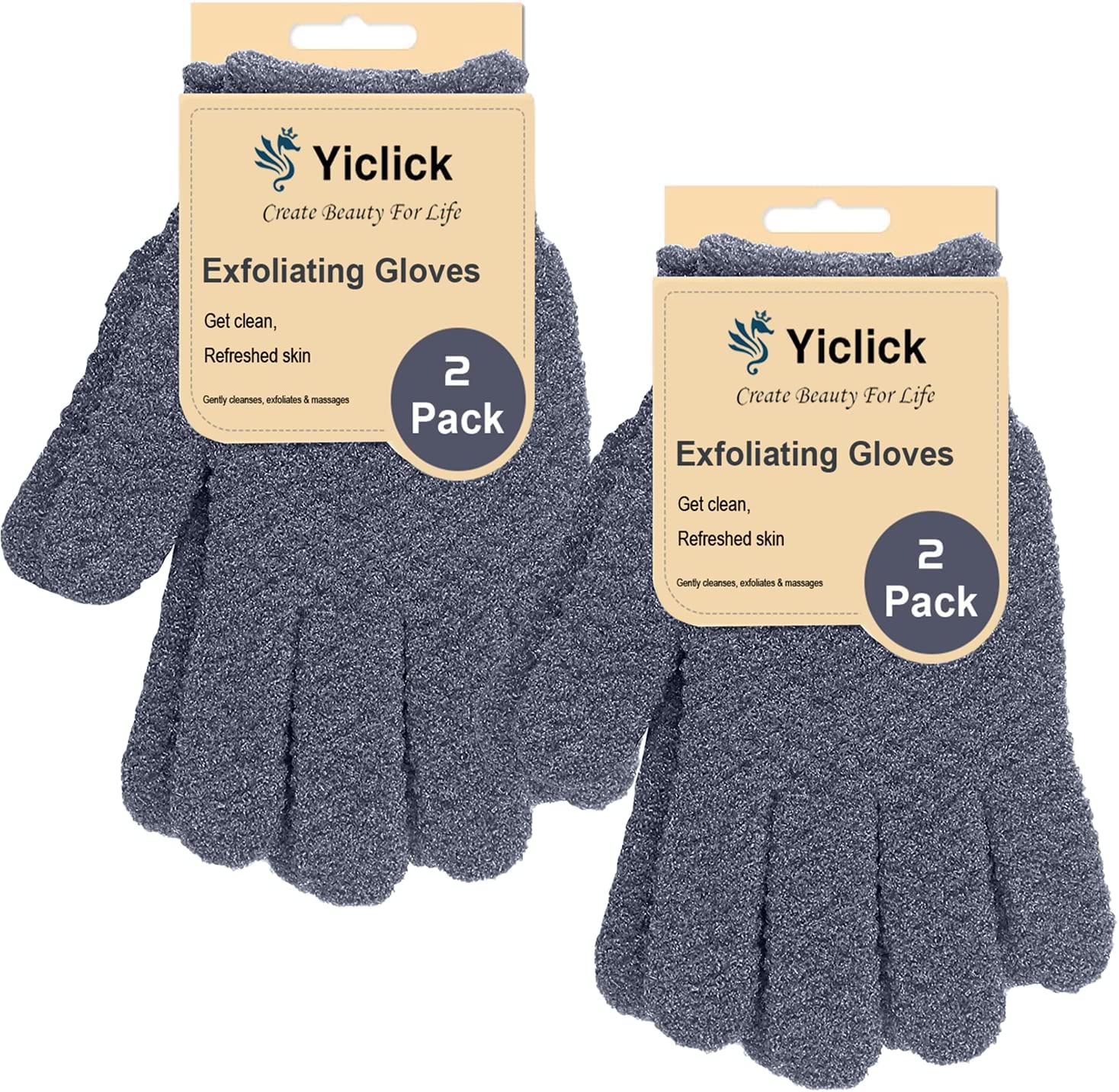 Yiclick guante exfoliante: piel sedosa tras la ducha