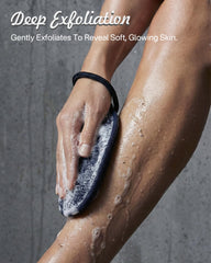 Yiclick soap bag blue round textured exterior for gentle exfoliation