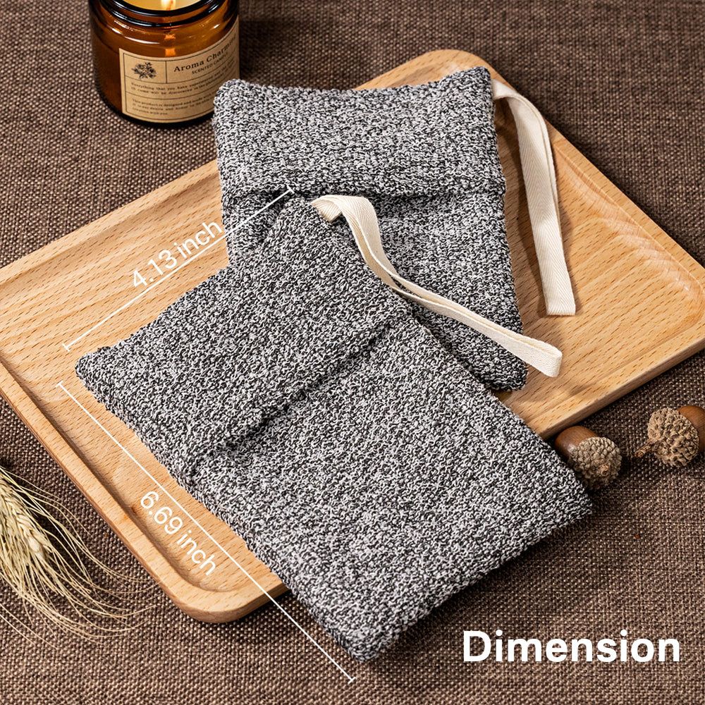 Yiclick 2-pack soap bag in grey for shared bathrooms