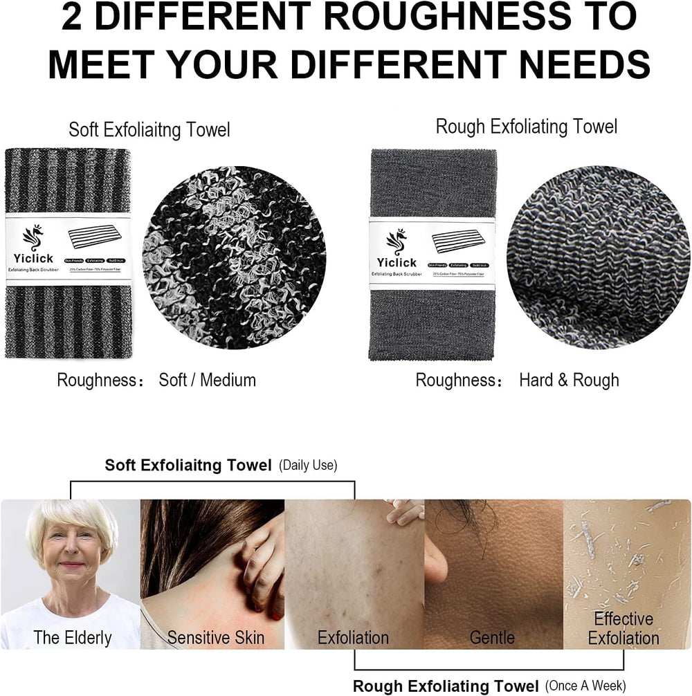 Superficie de carbono con acabado cepillado de Yiclick para exfoliar.