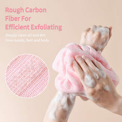 Yiclick toalla exfoliante para ducha: superficie de carbono para exfoliar eficientemente