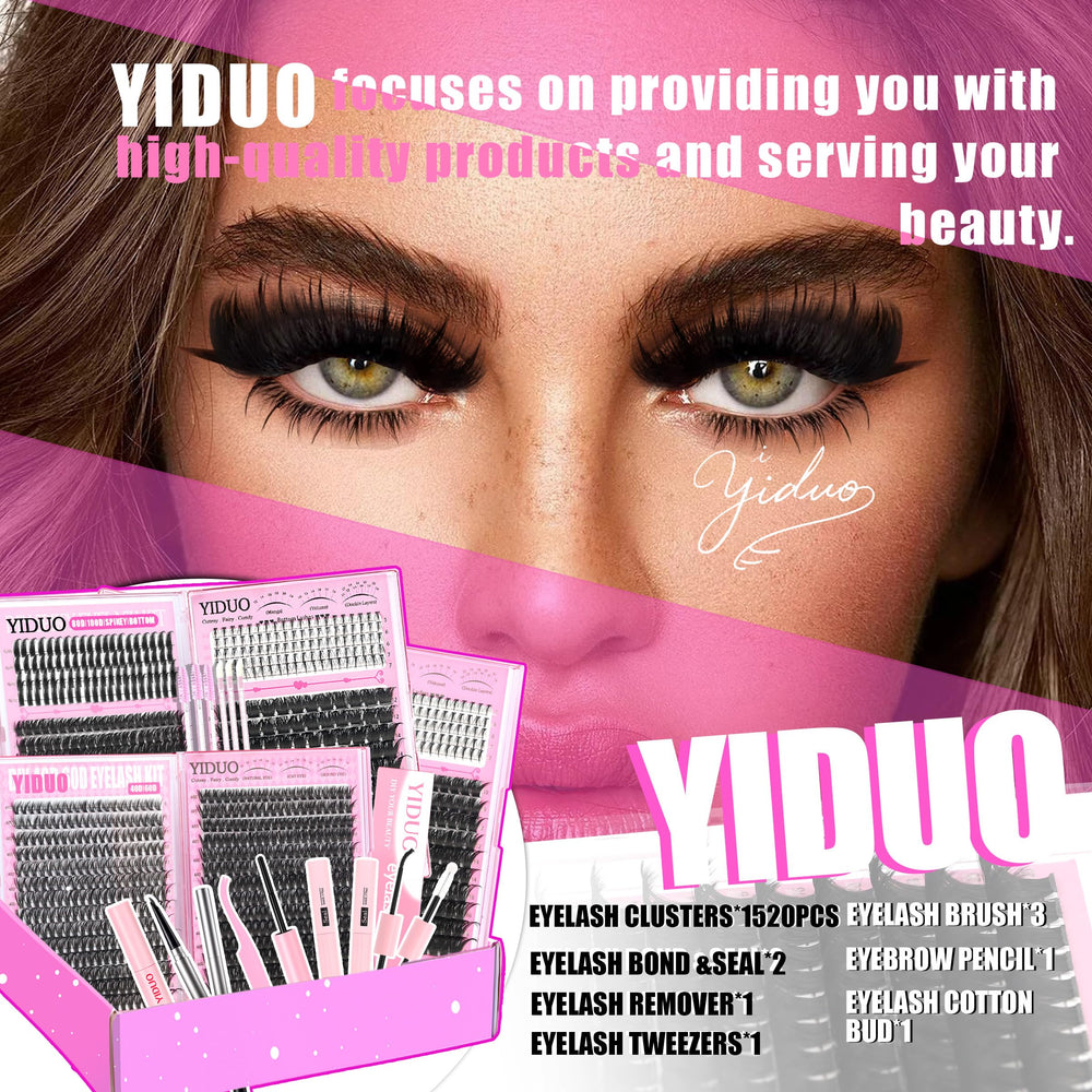 YIDUO beginner friendly lash guide for easy at home application