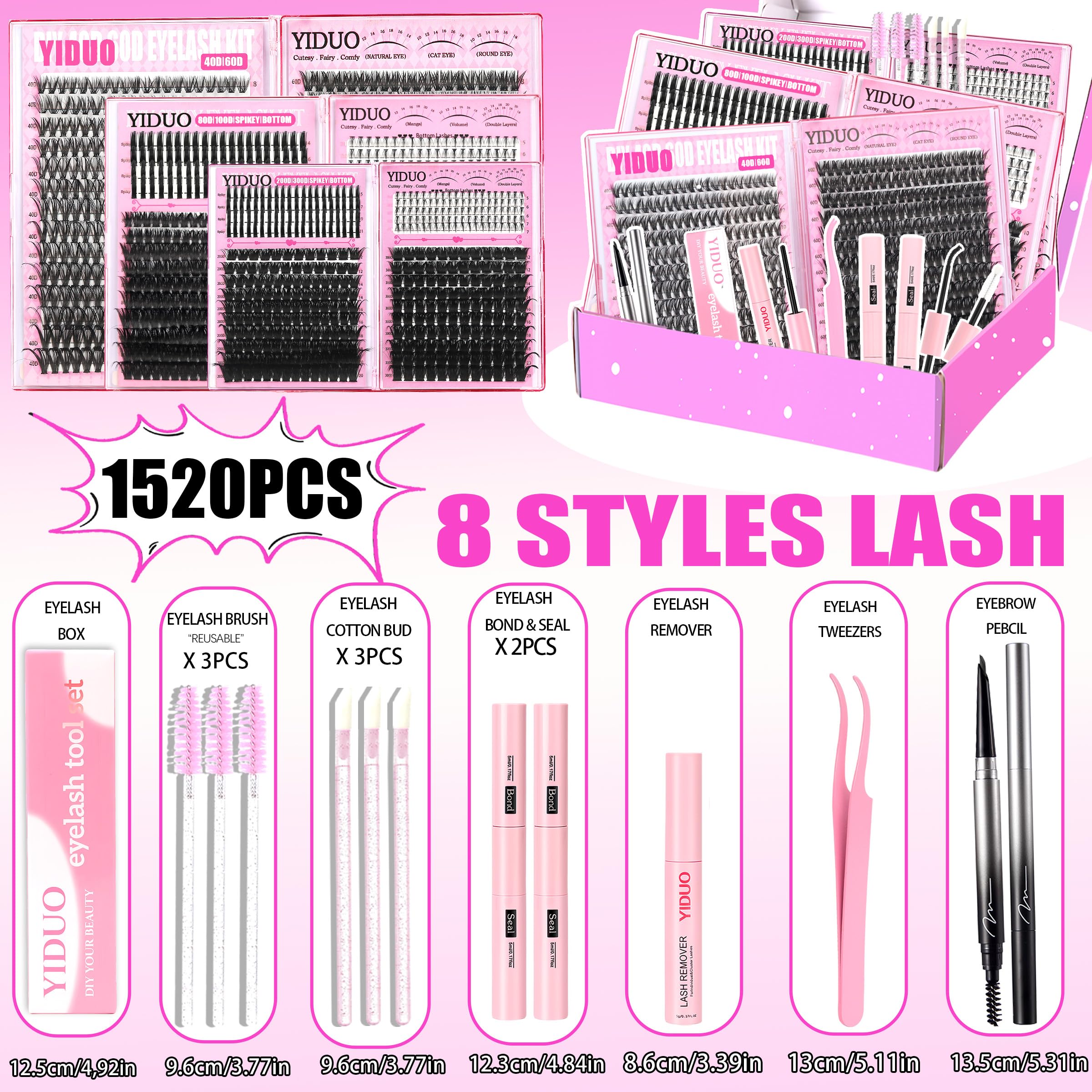 YIDUO bond and seal for secure lash placement and long lasting results