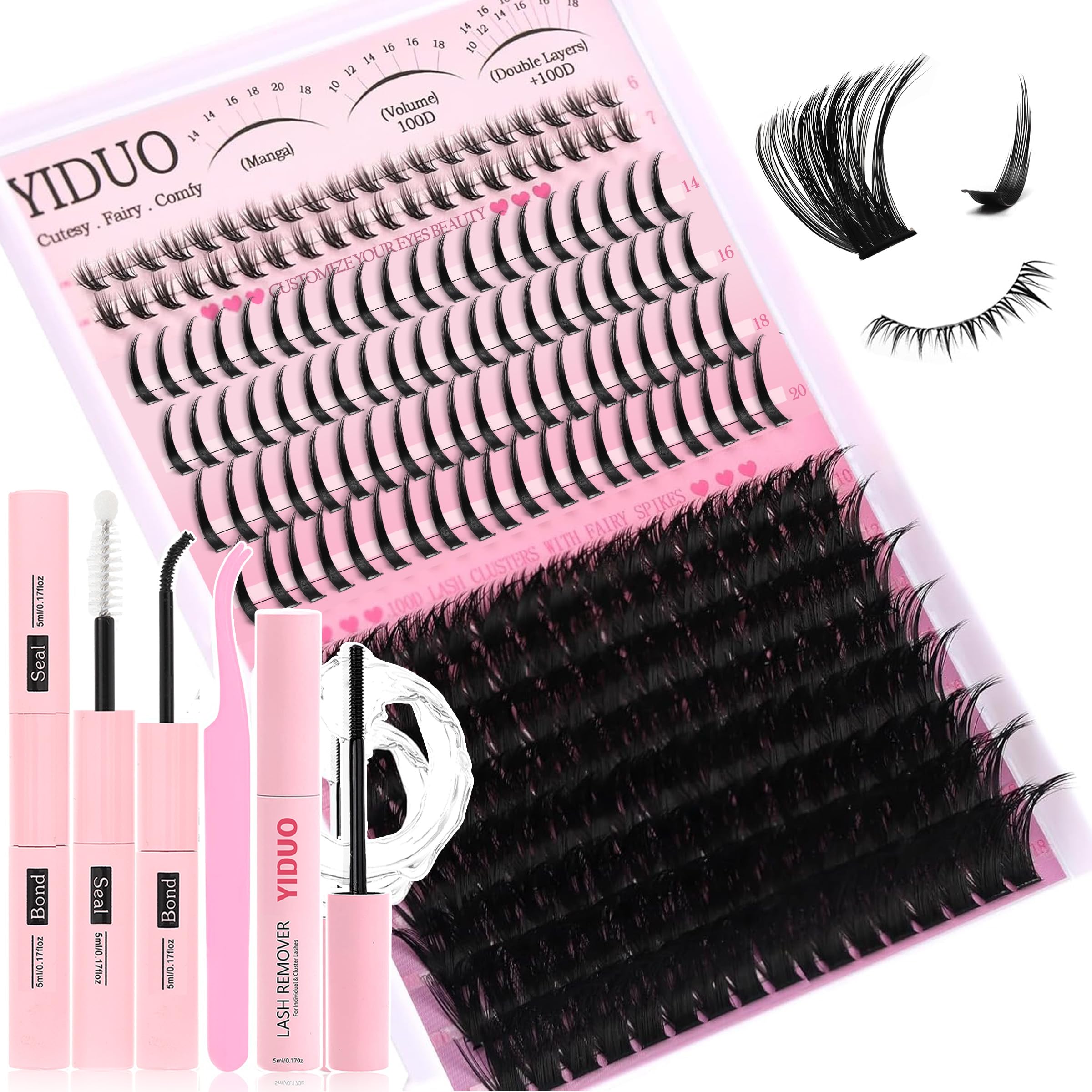 YIDUO bottom lashes 5-7mm for natural, comfortable daily wear