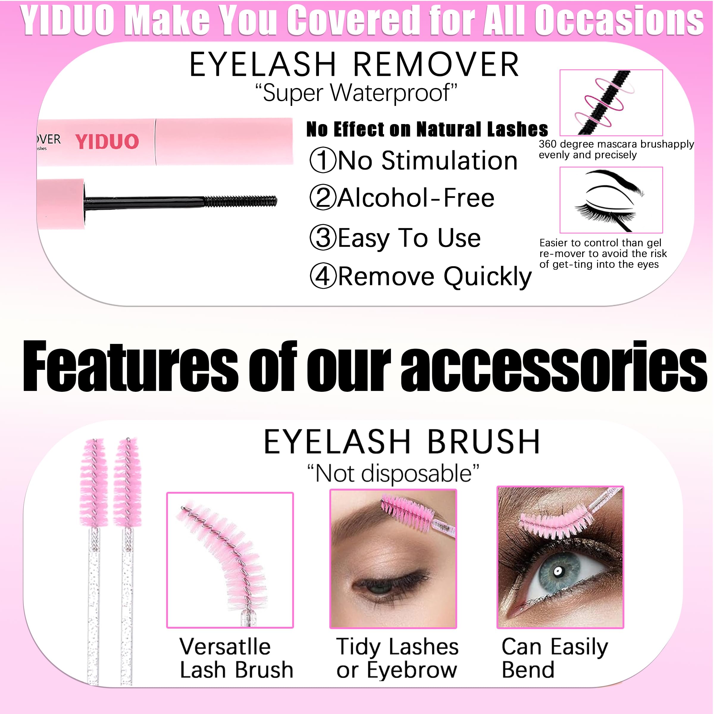 YIDUO precision tweezers and brushes set for accurate placement