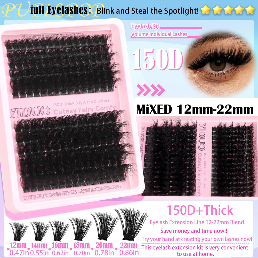 YIDUO lash brush helps separate lashes for even application