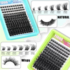 YIDUO Lash Clusters Bottom Spike adds subtle texture at lash base.