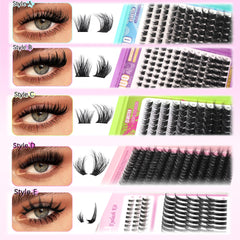 YIDUO Lash Clusters Dramatic set for bold eye impact.