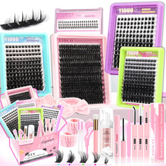 YIDUO Lash Clusters Mega Volume for instant dramatic fullness.
