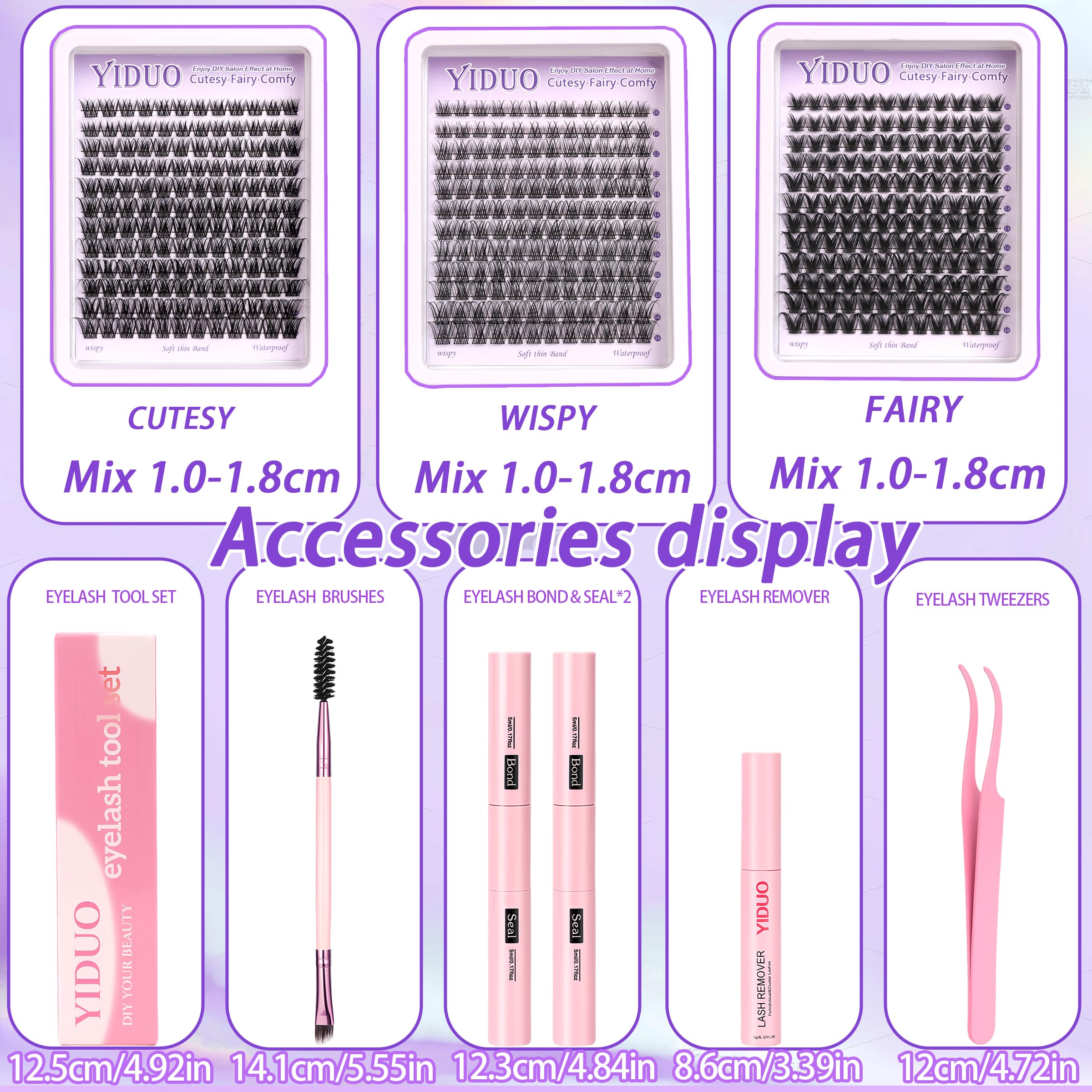 YIDUO Eyelash remover for gentle cleanup around the eye area