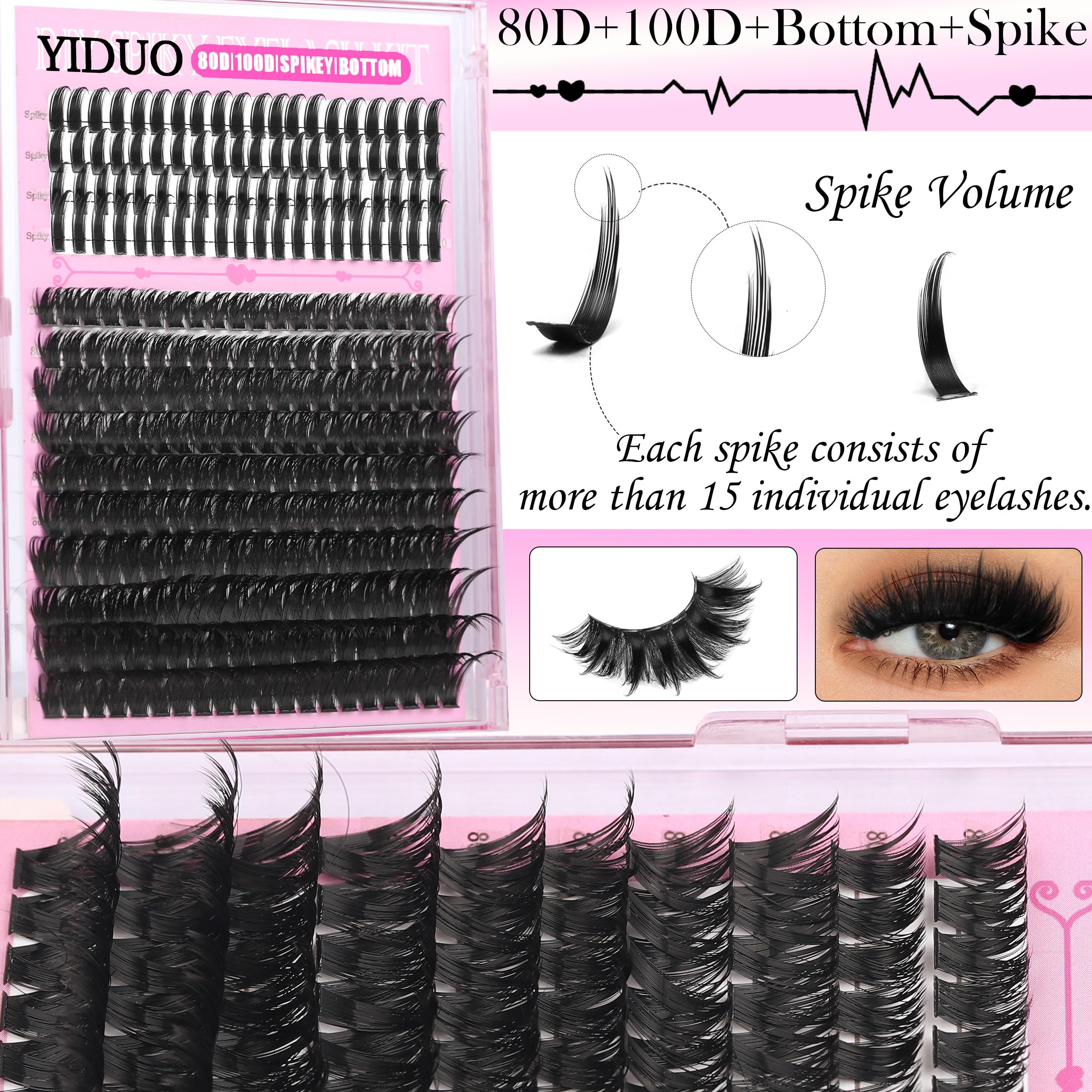 YIDUO lash remover for gentle clean up after at home extensions