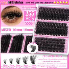 YIDUO C-Curl lashes deliver natural, comfortable extension look