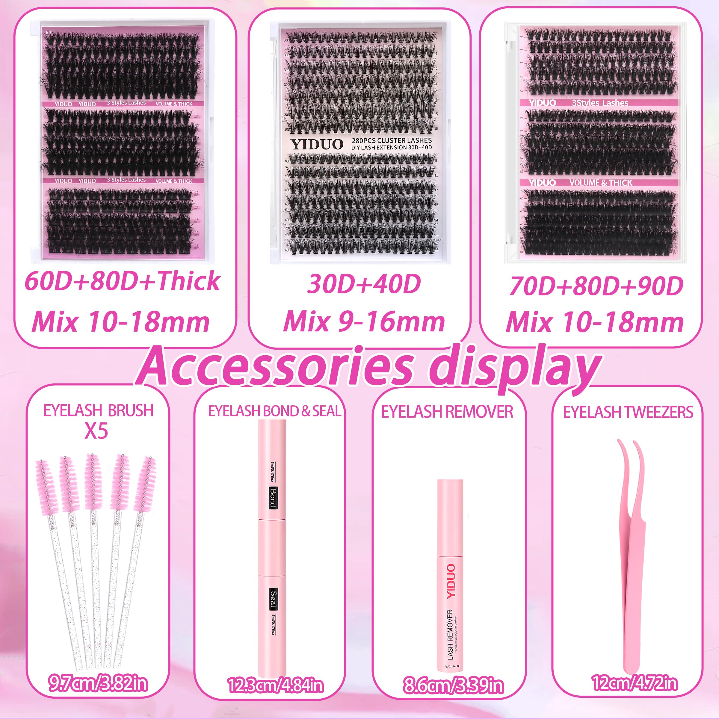 YIDUO clusters kit saves time with at-home salon-like results