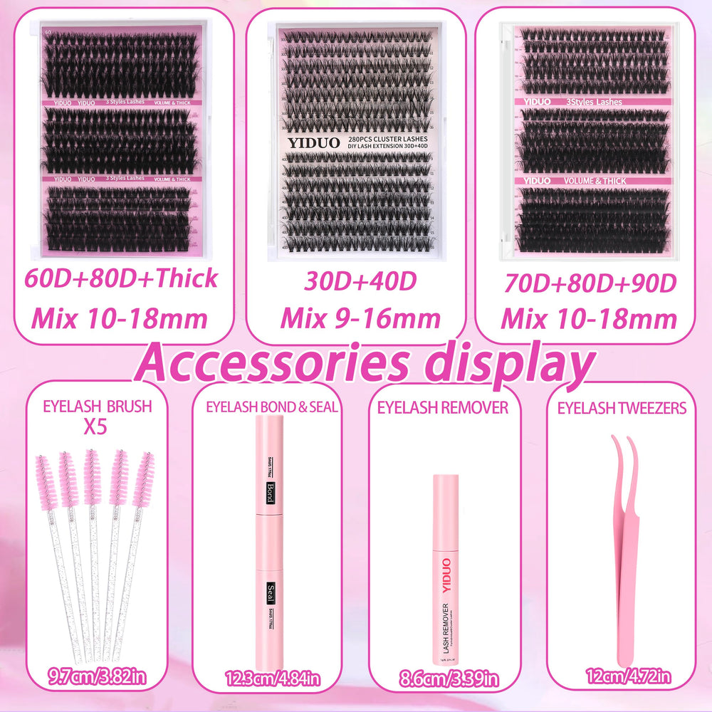 YIDUO clusters kit saves time with at-home salon-like results