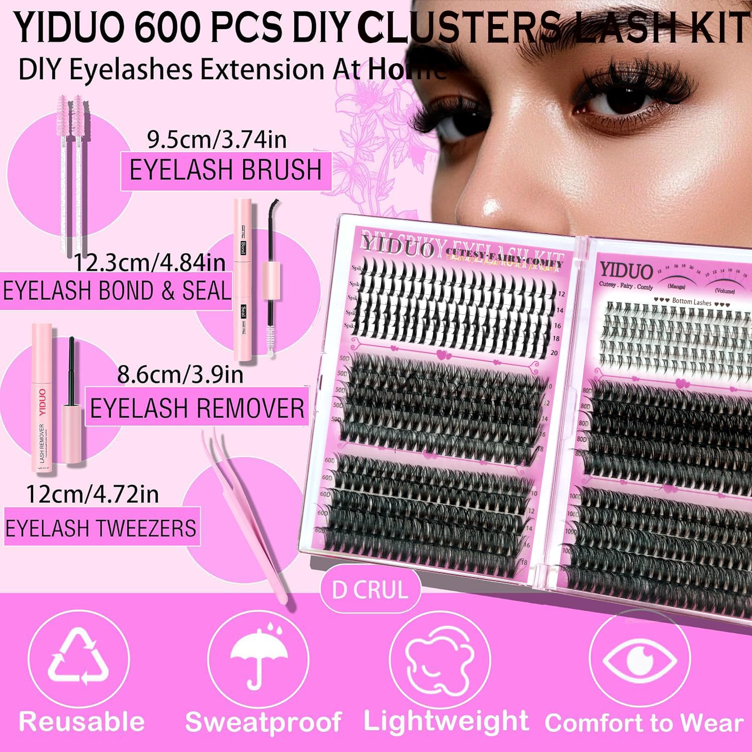 YIDUO Comprehensive DIY kit for studio-style looks at home.