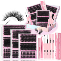 YIDUO Volume Lashes Clusters Kit box for at-home DIY lash styling