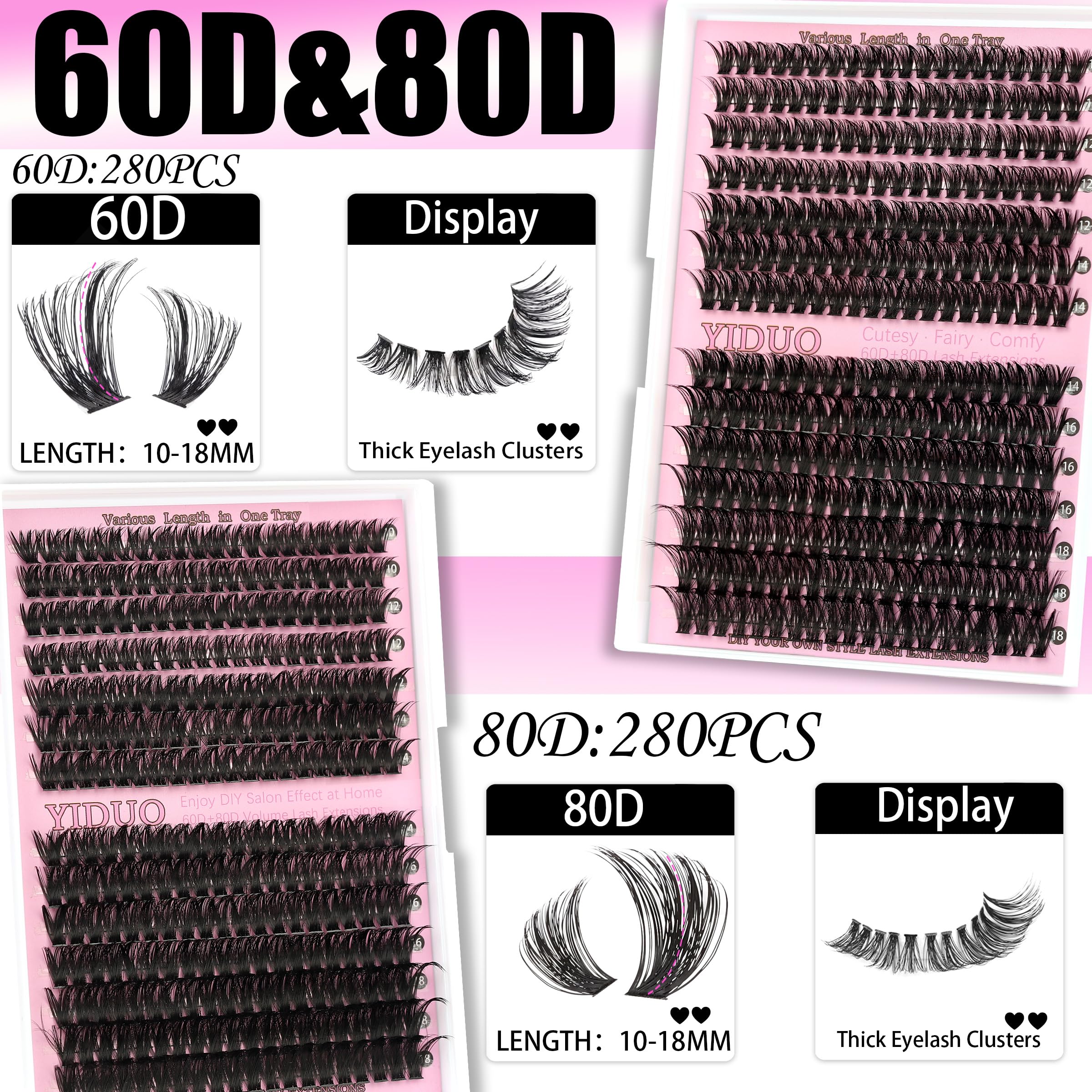 YIDUO Lash Bond & Seal—secure clusters for long wear.