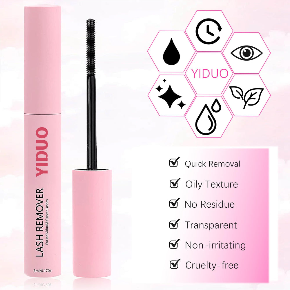 YIDUO bond-wand demonstrates eyeliner-like definition for lashes