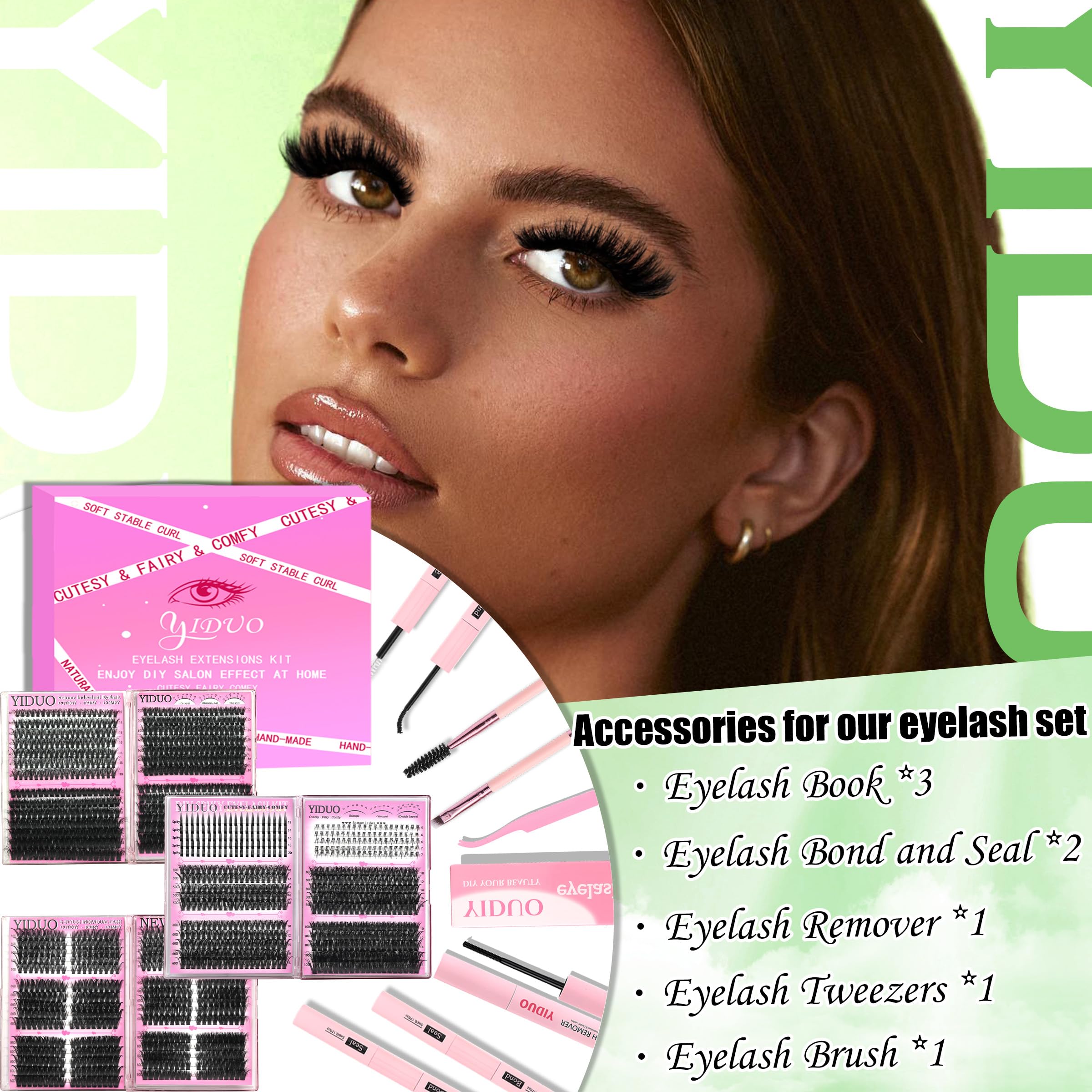 YIDUO bulk pack 1686 pieces for month-long looks