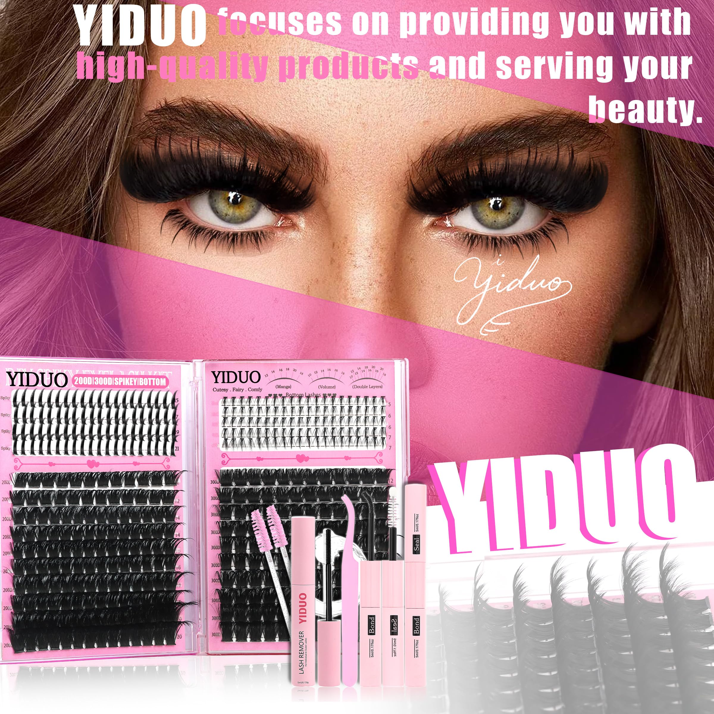 YIDUO eyebrow brush included for grooming and finishing touches