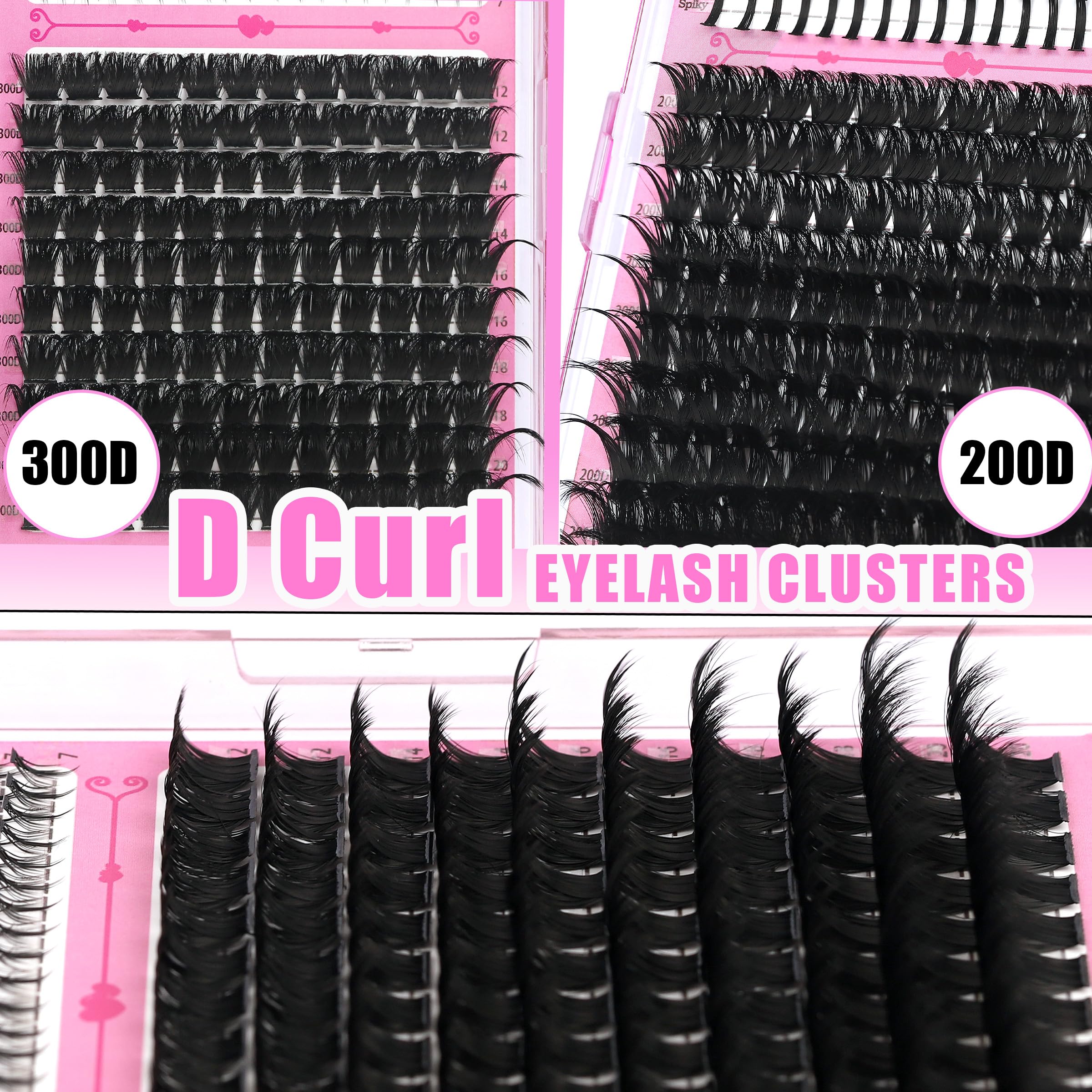 YIDUO tip and bottom lashes show dramatic volume options