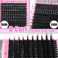 YIDUO tip and bottom lashes show dramatic volume options