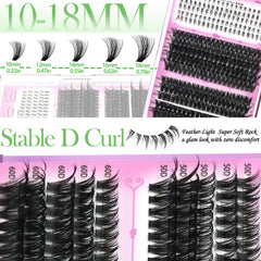 YIDUO D curl wispy lashes highlight flutter and shape