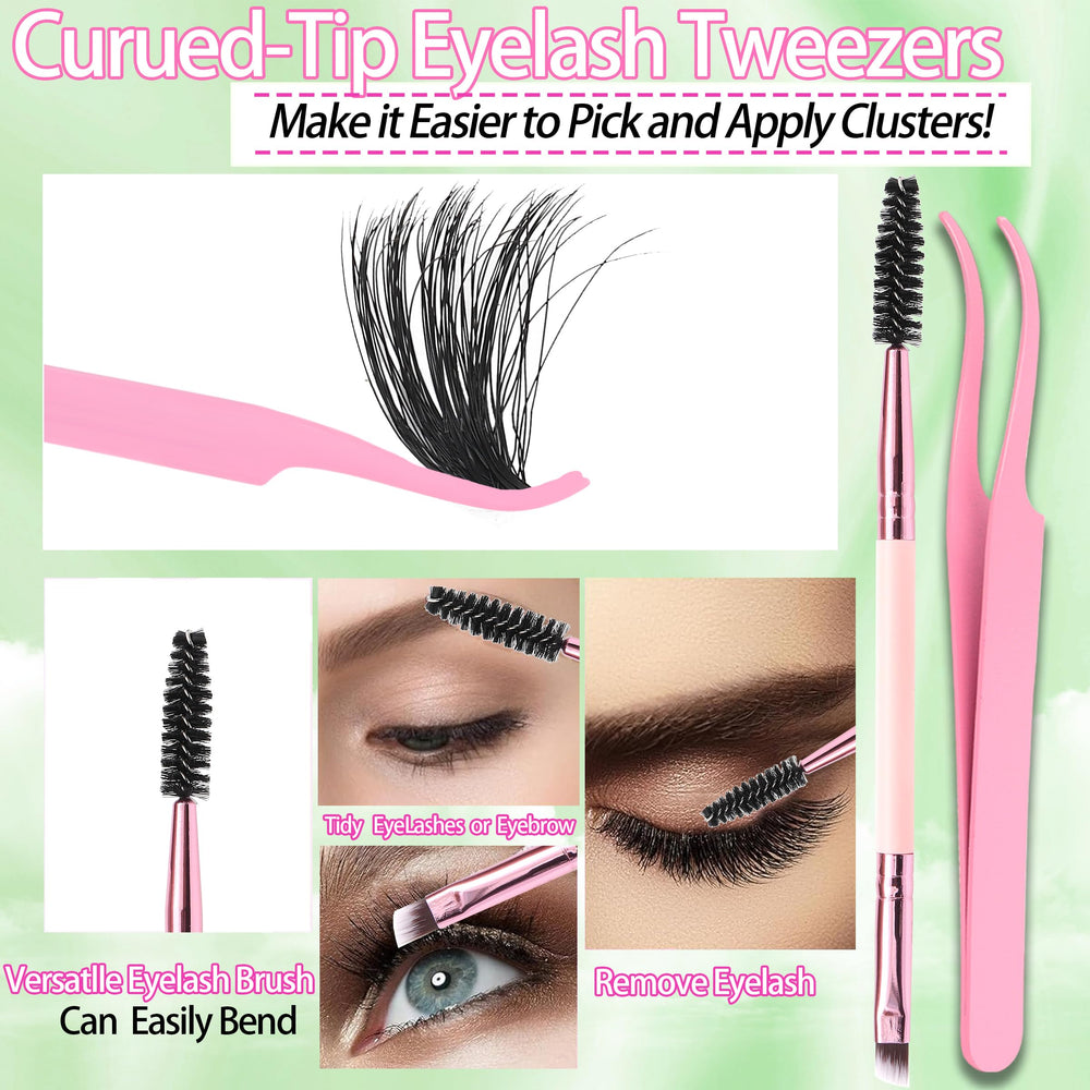 YIDUO dual-head brush supports lashes and brows