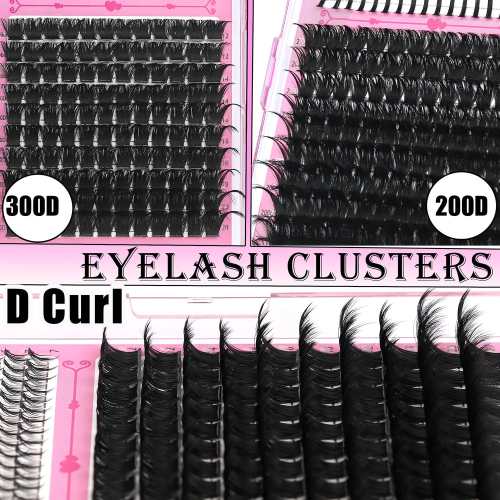 YIDUO Precision tweezers help place clusters neatly for a natural look