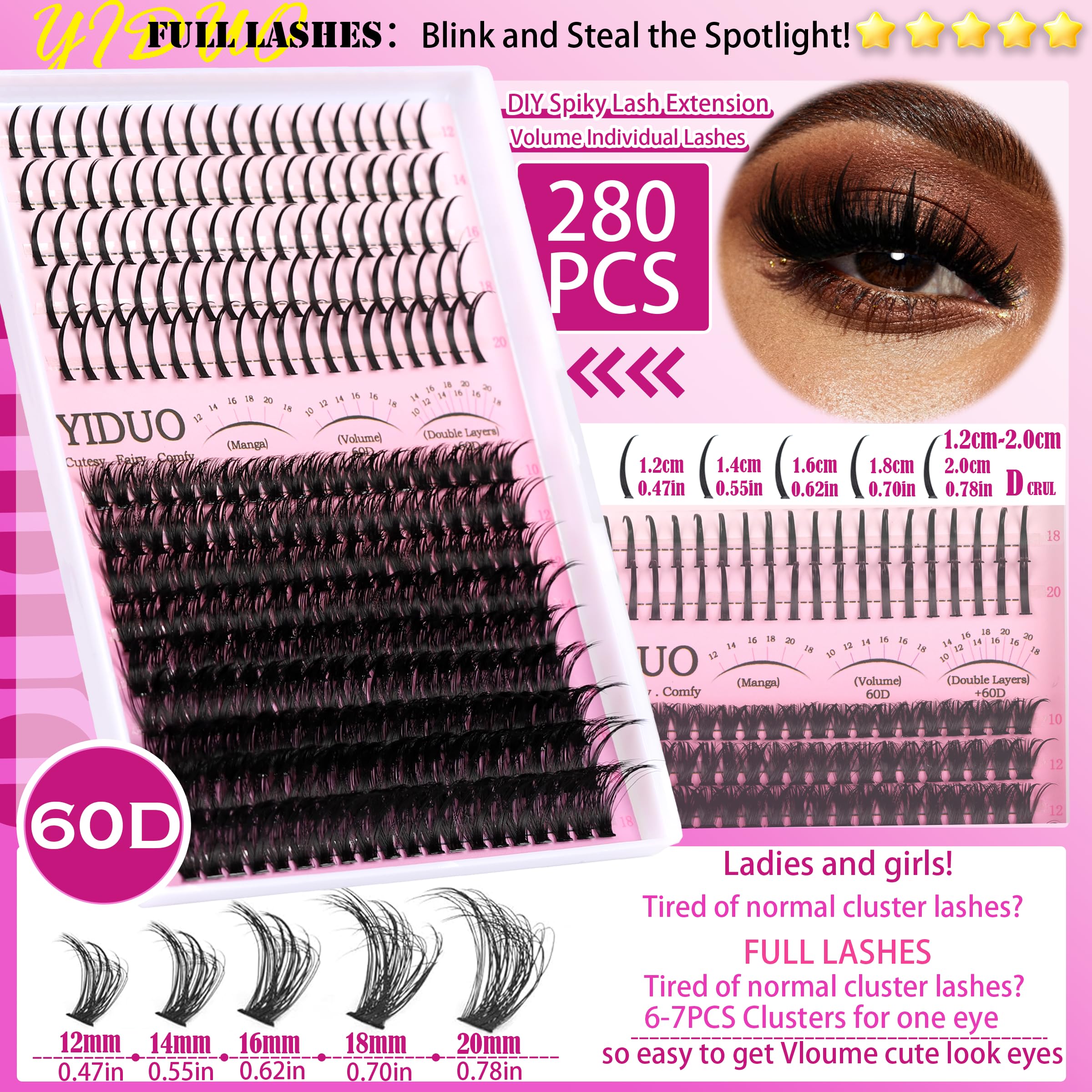 YIDUO dual-head brush helps groom lashes and brows.