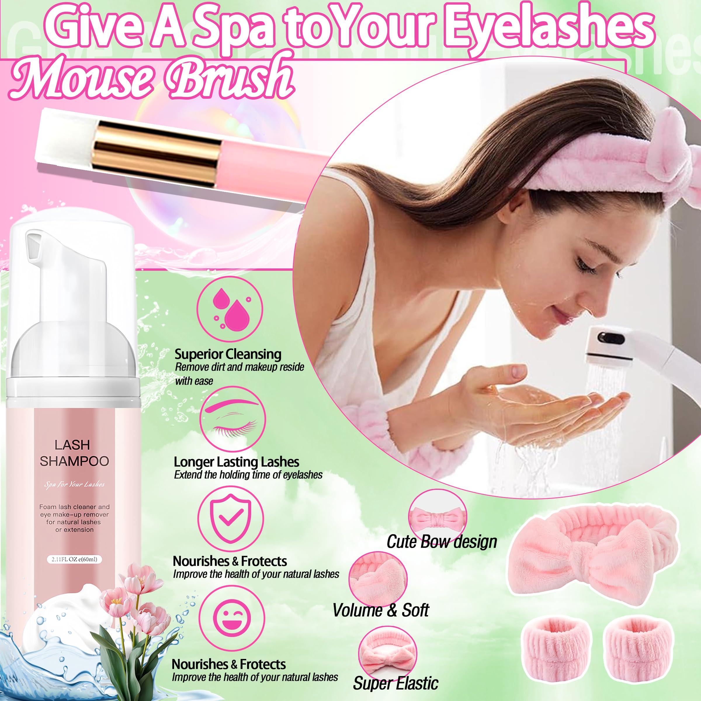 YIDUO packaging and accessories bundle for complete lash kit.