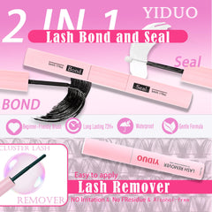 YIDUO Lash remover bottle supports easy cleanup after wear
