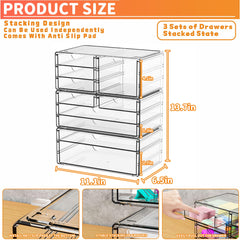 Yieach anti slip feet keep the organizer steady during daily use
