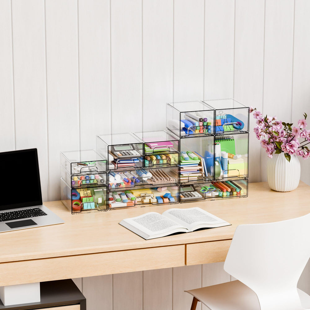 Yieach countertop drawer system keeps office and crafts neatly at hand.