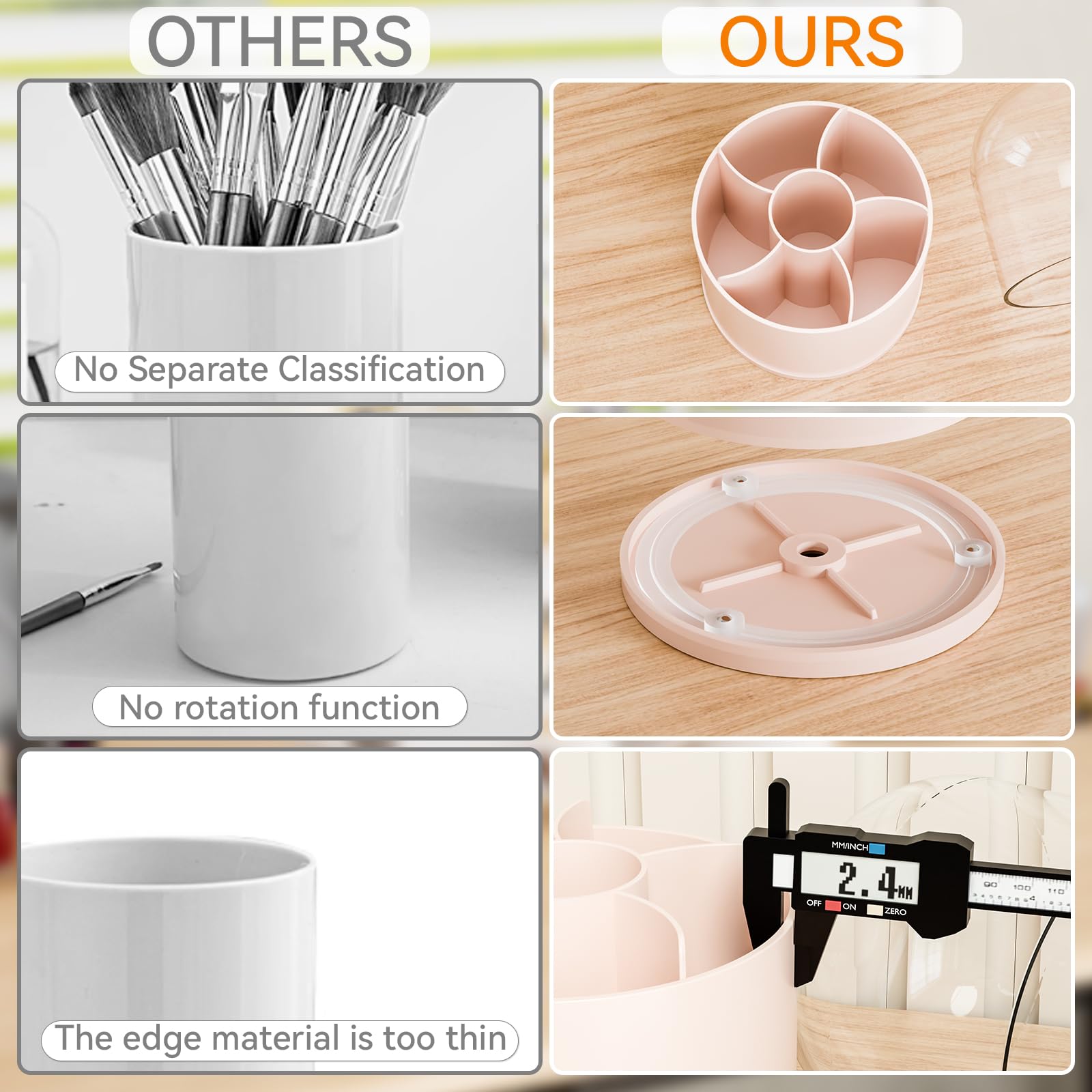 Yieach gift-ready makeup brush organizer suits beauty lovers