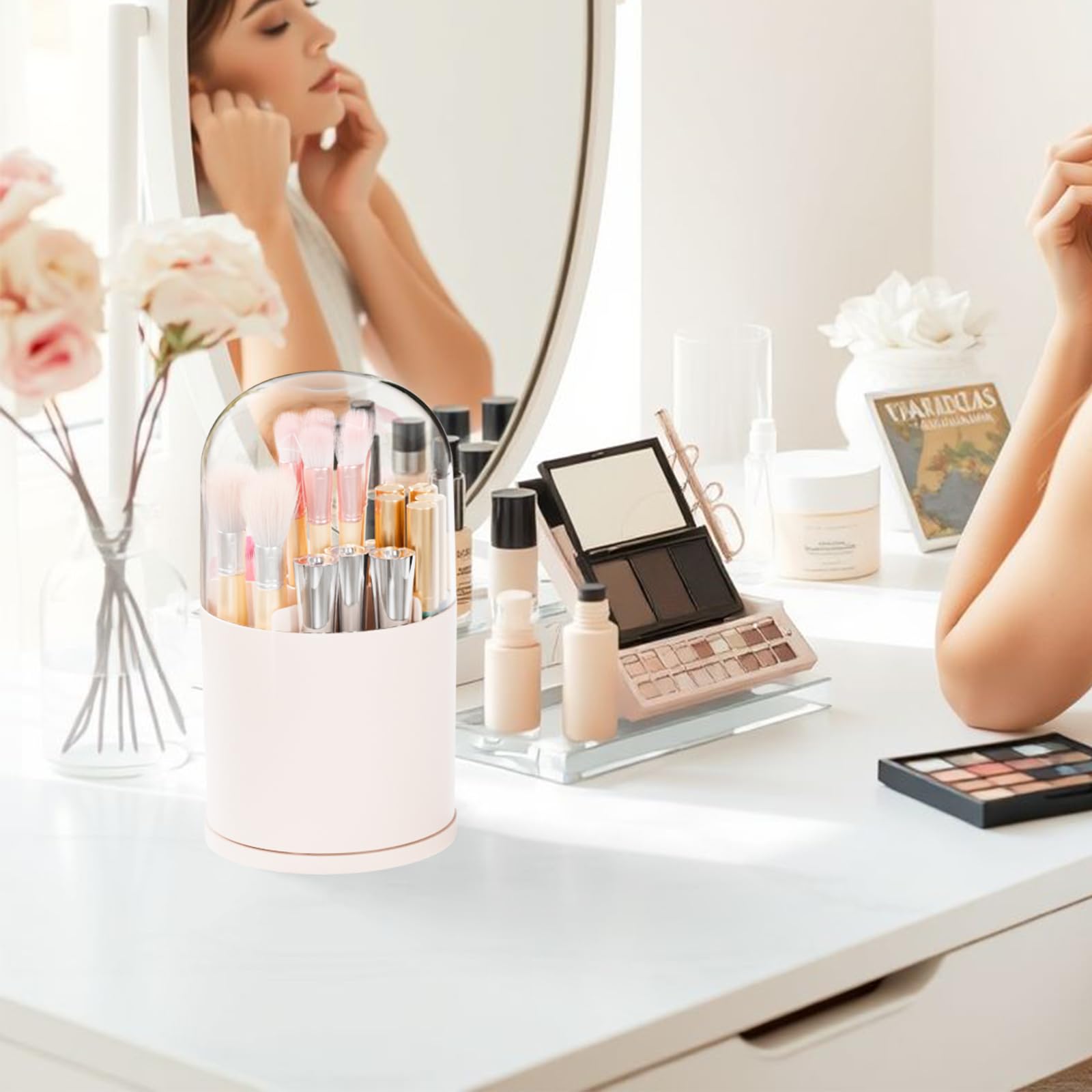Yieach lid-enclosed design protects brushes from dust and moisture